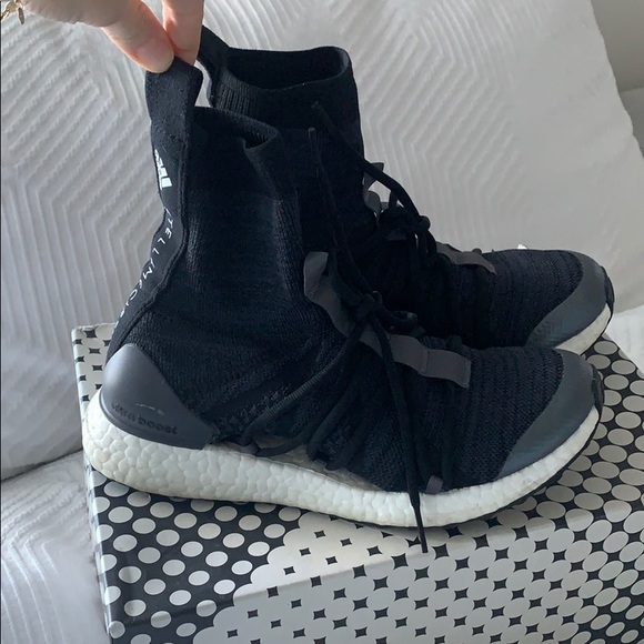 Adidas by Stella McCartney Black and White Athletic Shoes - Picture 3 of 6